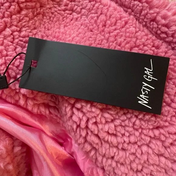 Nasty Gal Oversized Pink Teddy - Picture 9 of 10